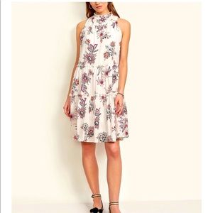 Ann Taylor Paisley Ruffle Floral Dress